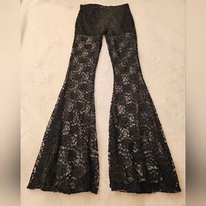 Nu Label Lace Flare Pants Size Large
